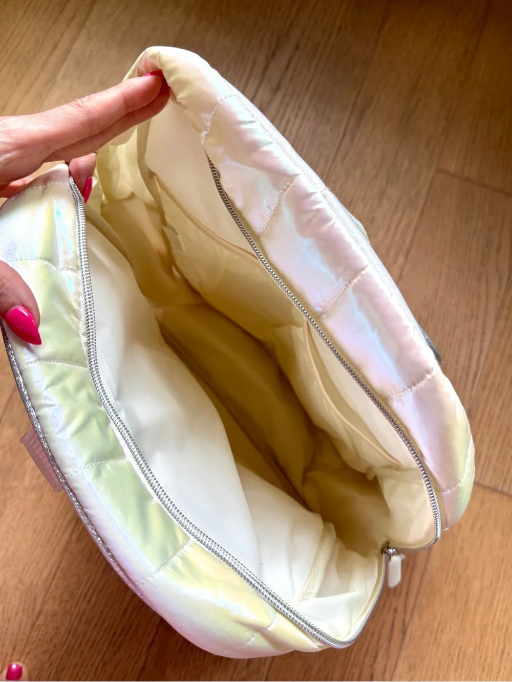 Iridescent Unicorn Girls Backpack and Lunch Bag - Shimmer White